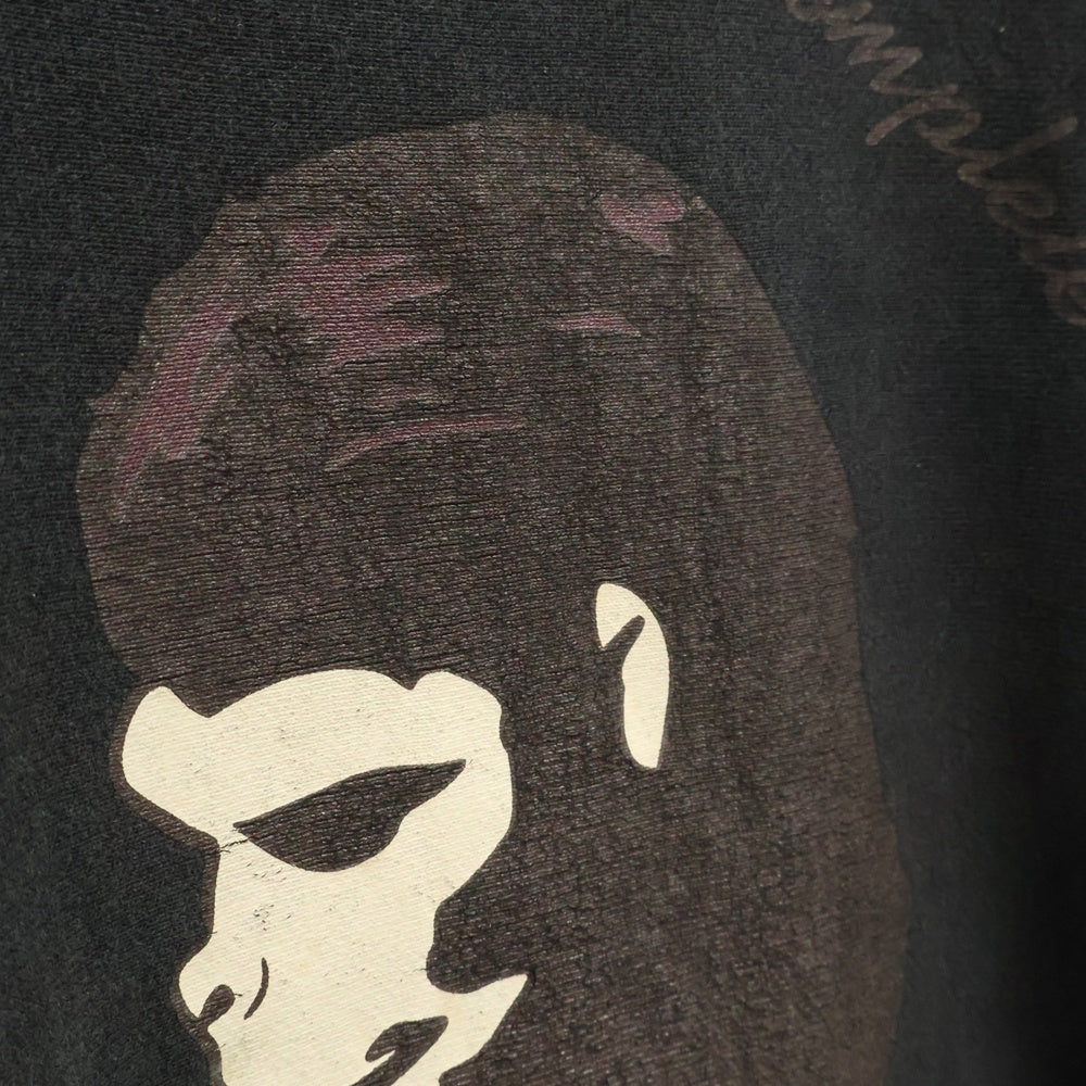 A BATHING APE(アベイシングエイプ) 00-90s PRINT SWEAT 両面プリント スウェット ブラック