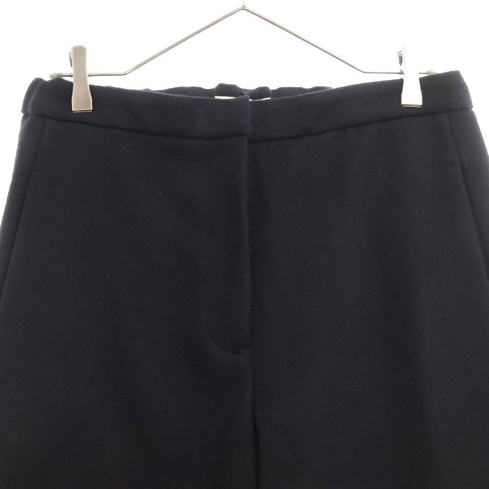JIL SANDER +(ジルサンダープラス) 24AW Flannel Tapered Trousers ウール フランネル イージー パンツ ブラック J40KA0232 J40182