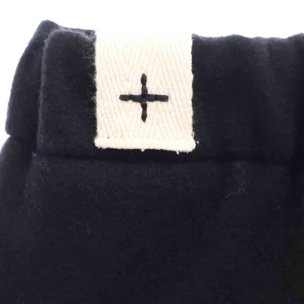 JIL SANDER +(ジルサンダープラス) 24AW Flannel Tapered Trousers ウール フランネル イージー パンツ ブラック J40KA0232 J40182