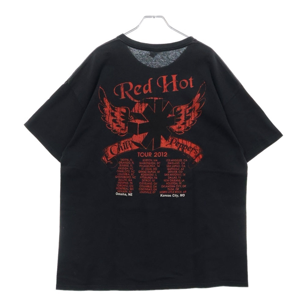VINTAGE(ヴィンテージ) 10s RED HOT CHILI PEPPERS RHCP レッドホットペッパー 両面プリント Tシャツ 半袖カットソー ブラック