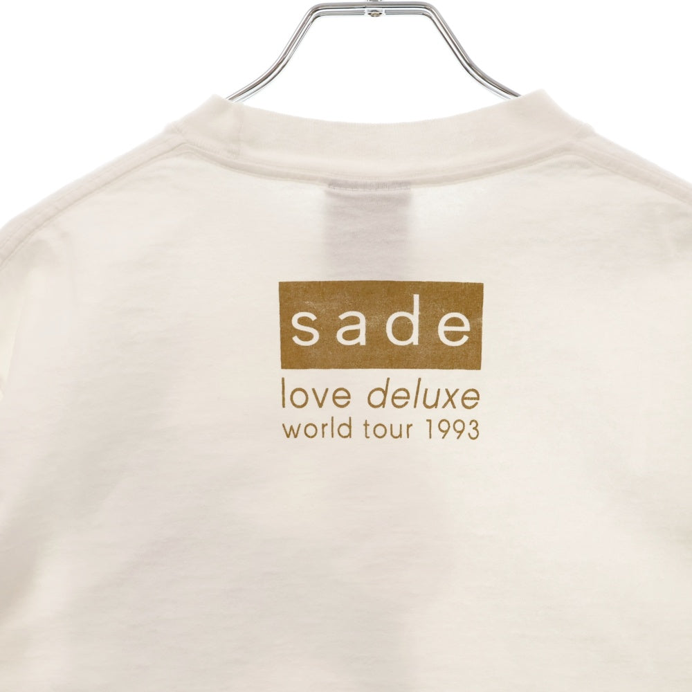 VINTAGE(ヴィンテージ) 90a SADE SUMMER DELUXE TEE シャーデー フロントプリント半袖Tシャツ カットソー ホワイト