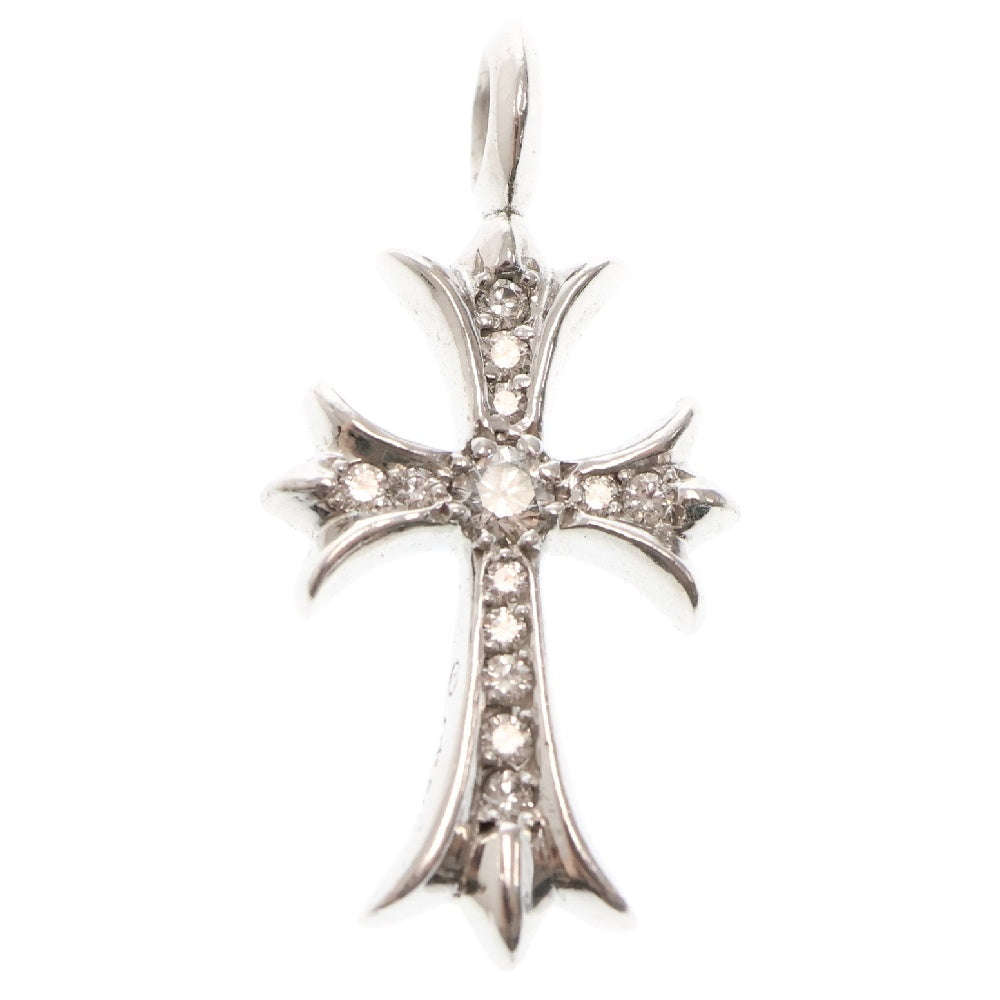 CHROME HEARTS(クロムハーツ) 18KWG TNY CRSF P/DIA タイニーファットクロス PAVEダイヤ ペンダントトップ ホワイトゴールド BCA008