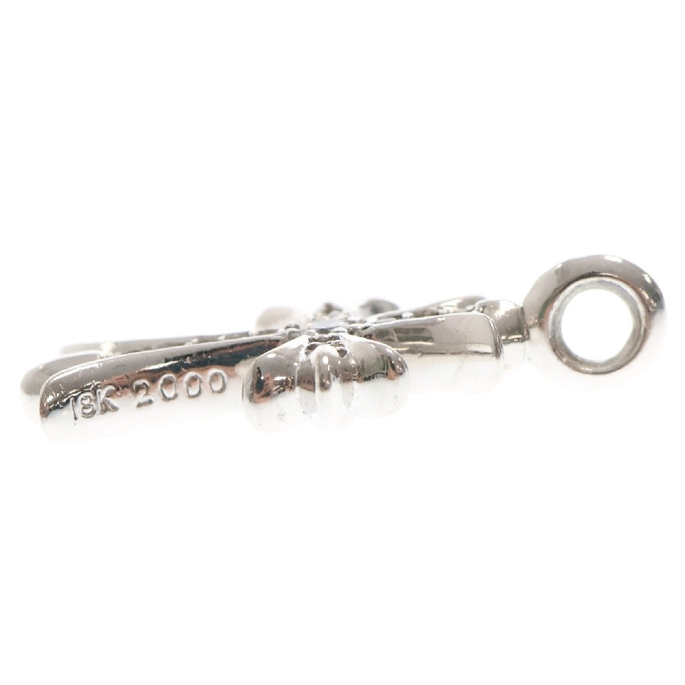 CHROME HEARTS(クロムハーツ) 18KWG TNY CRSF P/DIA タイニーファットクロス PAVEダイヤ ペンダントトップ ホワイトゴールド BCA008