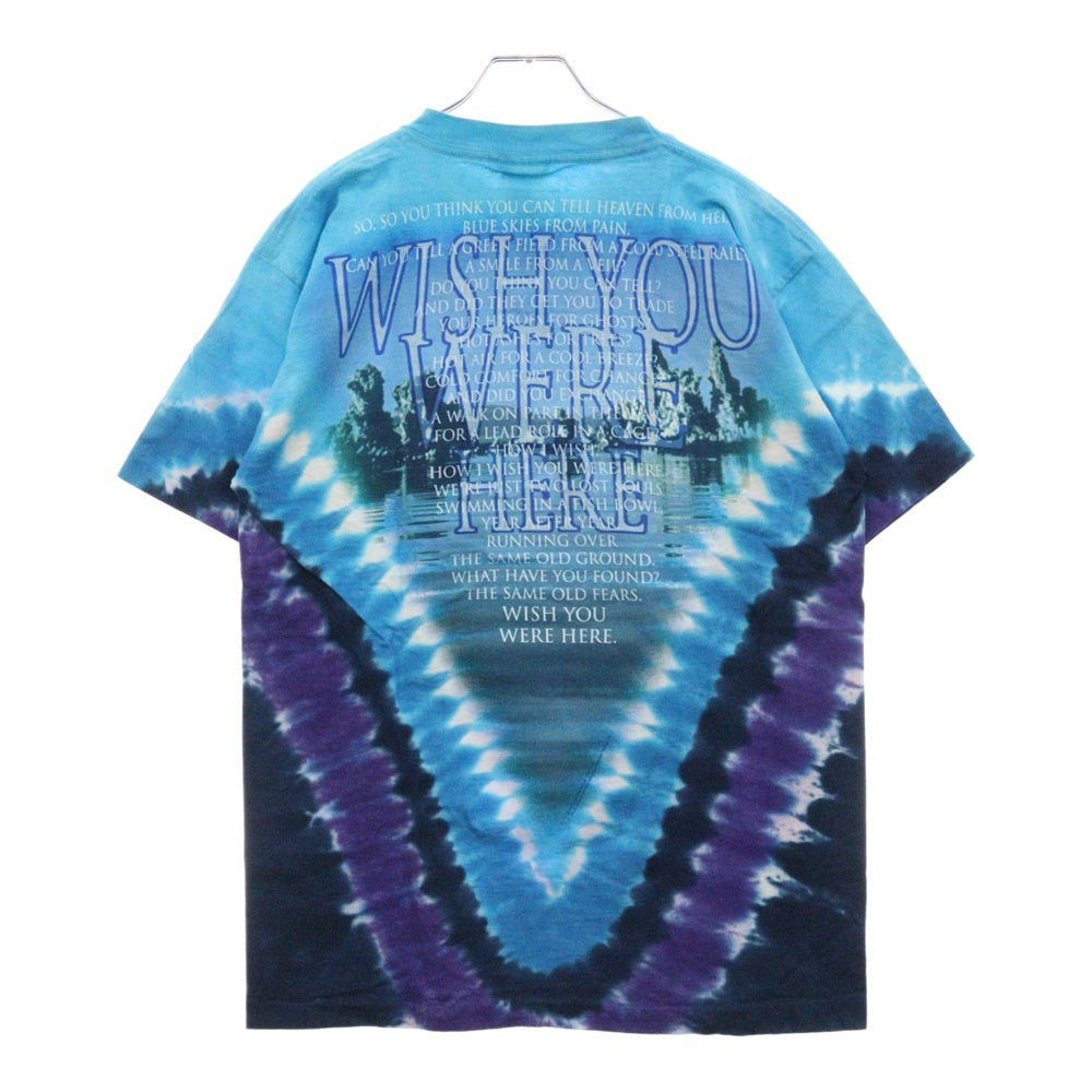 VINTAGE(ヴィンテージ) 00S LIQUID BLUE PINK FLOYD PULSE リキッドブルー ピンクフロイド タイダイ 両面プリント半袖Tシャツ カットソー ブルー