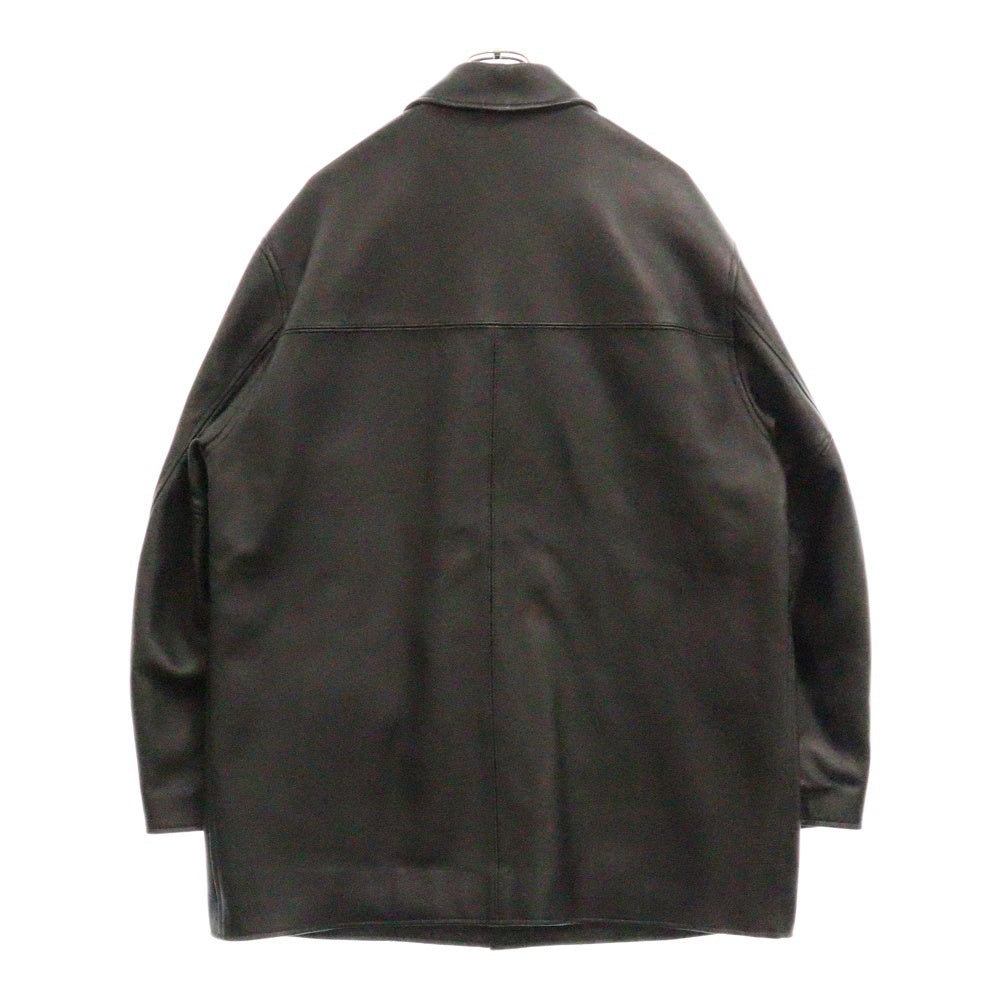 WACKO MARIA(ワコマリア) LEATHER COAT レザーカーコート レザーコート シープスキン ブラック
