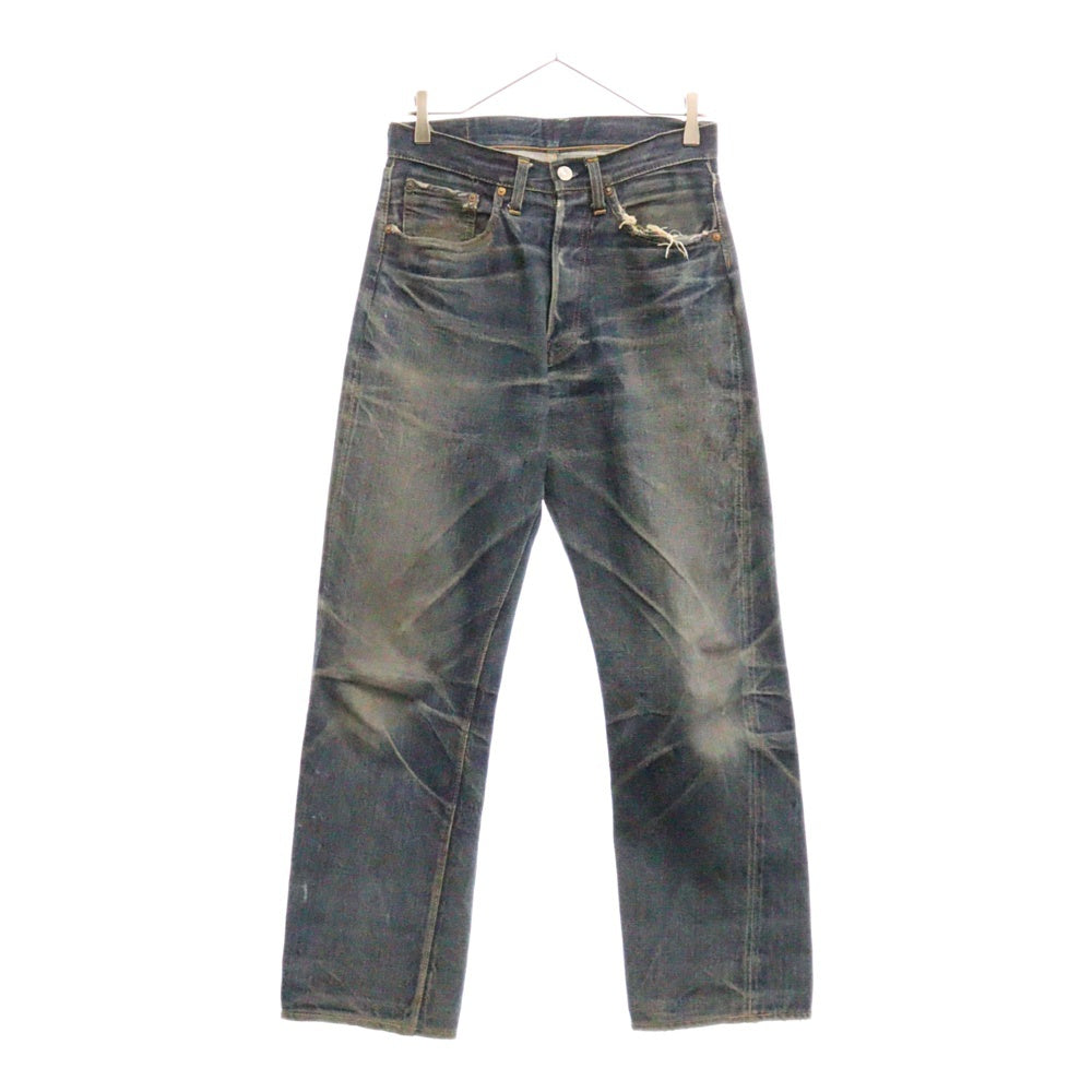 Levi's(リーバイス) 50s VINTAGE 501XX BIG E 両面タブ センターオフセット 革パッチ ボタンフライデニムパンツ インディゴ