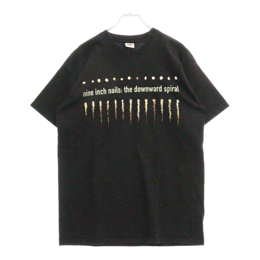 VINTAGE(ヴィンテージ) NINE INCH NAILS THE DOWNWARD SPIRAL ナインインチネイルズ ダウンワードスパイラル 半袖Tシャツ バンT ブラック