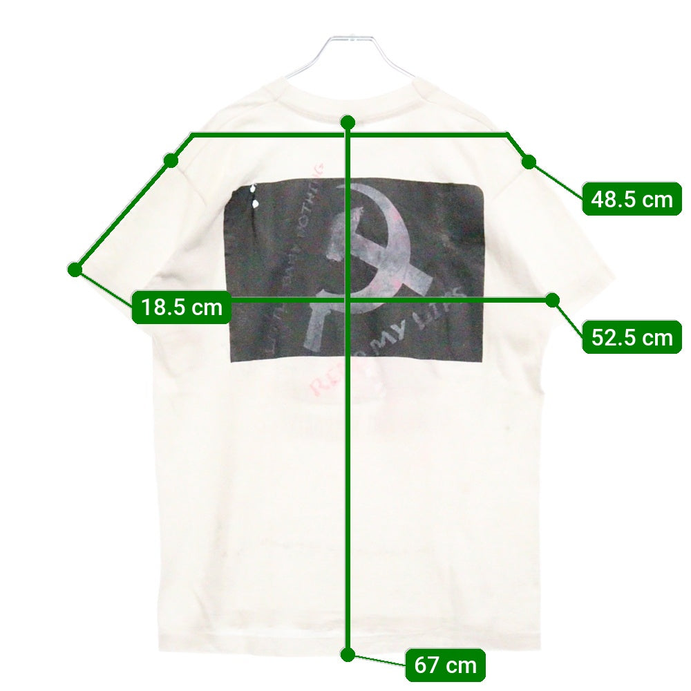 VINTAGE(ヴィンテージ) 90s MANIC STREET PREACHERS GENERATION TERRORIST マニックストリートプリーチャーズ 両面プリント Tシャツ 半袖カットソー ホワイト