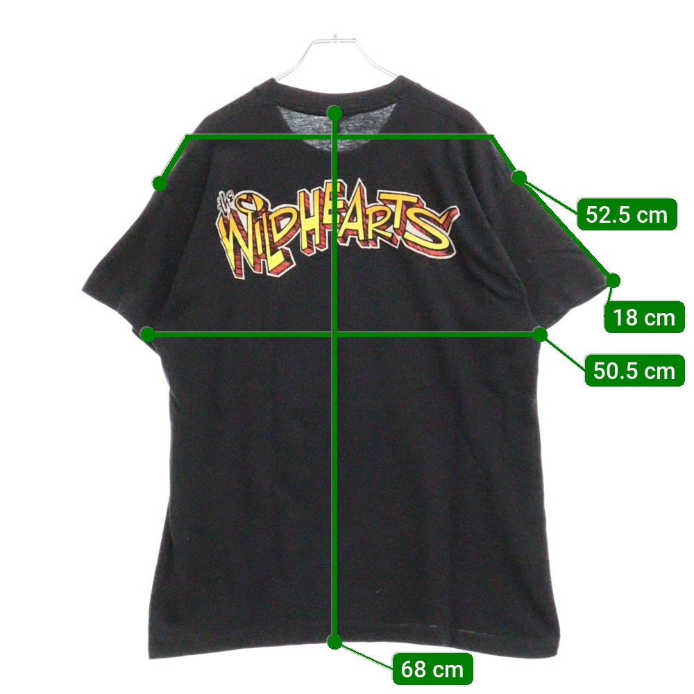 VINTAGE(ヴィンテージ) 90s THE WILD HEARTS SMILE ワイルドハーツ スマイル Tシャツ 半袖カットソー ブラック