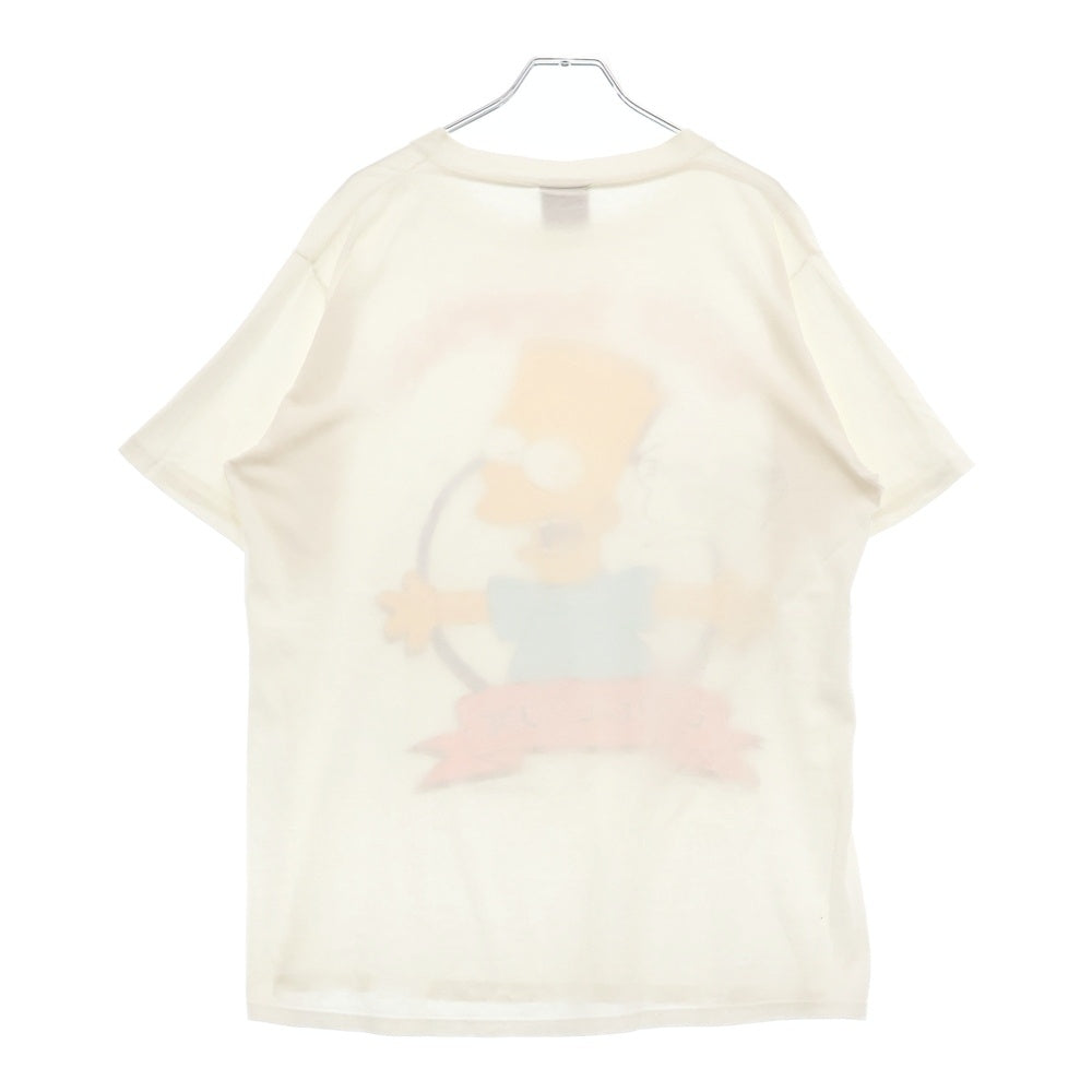 VINTAGE(ヴィンテージ) 90s BART SIMPSON RADICAL DUDE シンプソンズ フロントプリント Tシャツ 半袖カットソー ホワイト