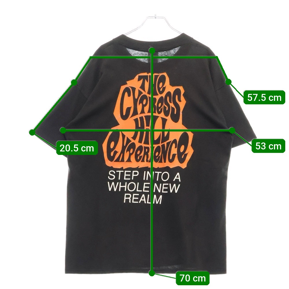 VINTAGE(ヴィンテージ) 90s THE CYPRESS HILL EXPERIENCE サイプレスヒル 両面プリント Tシャツ 半袖カットソー ブラック