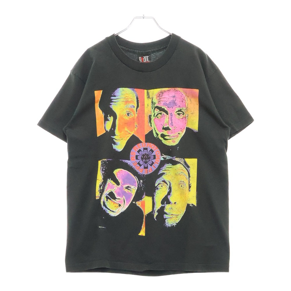 VINTAGE(ヴィンテージ) 90s RED HOT CHILI PEPPERS 1993 THERMOGRAPHY レッドホットチリペッパーズ サーモグラフィー プリント半袖Tシャツ カットソー ブラック
