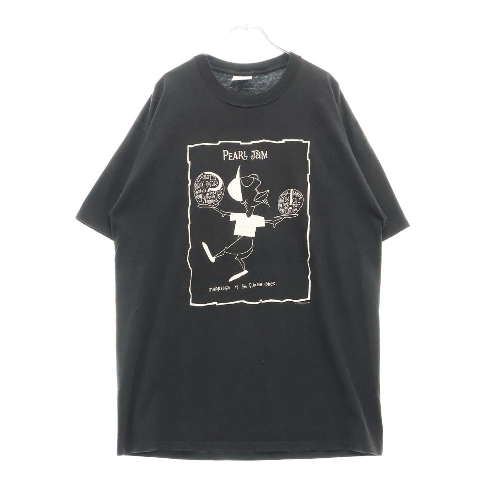 VINTAGE(ヴィンテージ) 90s PEARL JAM BOUNDLESS NICEMAN パールジャム 両面プリント Tシャツ 半袖カットソー ブラック