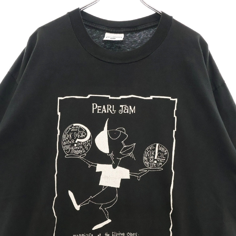 VINTAGE(ヴィンテージ) 90s PEARL JAM BOUNDLESS NICEMAN パールジャム 両面プリント Tシャツ 半袖カットソー ブラック