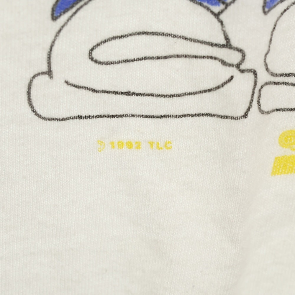 VINTAGE(ヴィンテージ) 90s TLC T-BOZ LEFT EYE CHILLI ティーシーエル フロントプリント Tシャツ 半袖カットソー ホワイト