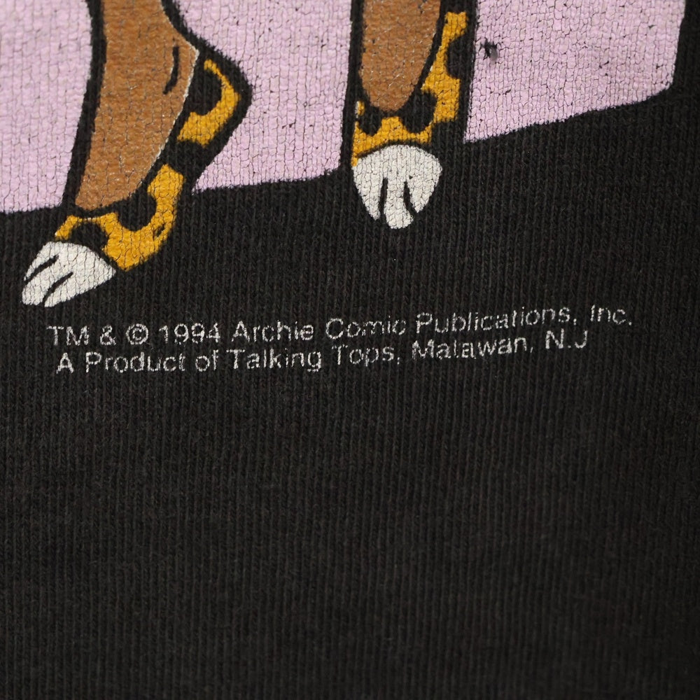 VINTAGE(ヴィンテージ) 90s JOSIE AND THE PUSSYCATS プッシーキャッツ フロントプリント Tシャツ 半袖カットソー ブラック