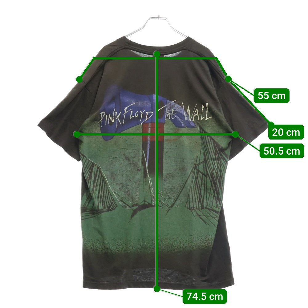VINTAGE(ヴィンテージ) 90S ピンクフロイド ザウォール ウィンターランドボディ プリントTシャツ 半袖カットソー ブラック