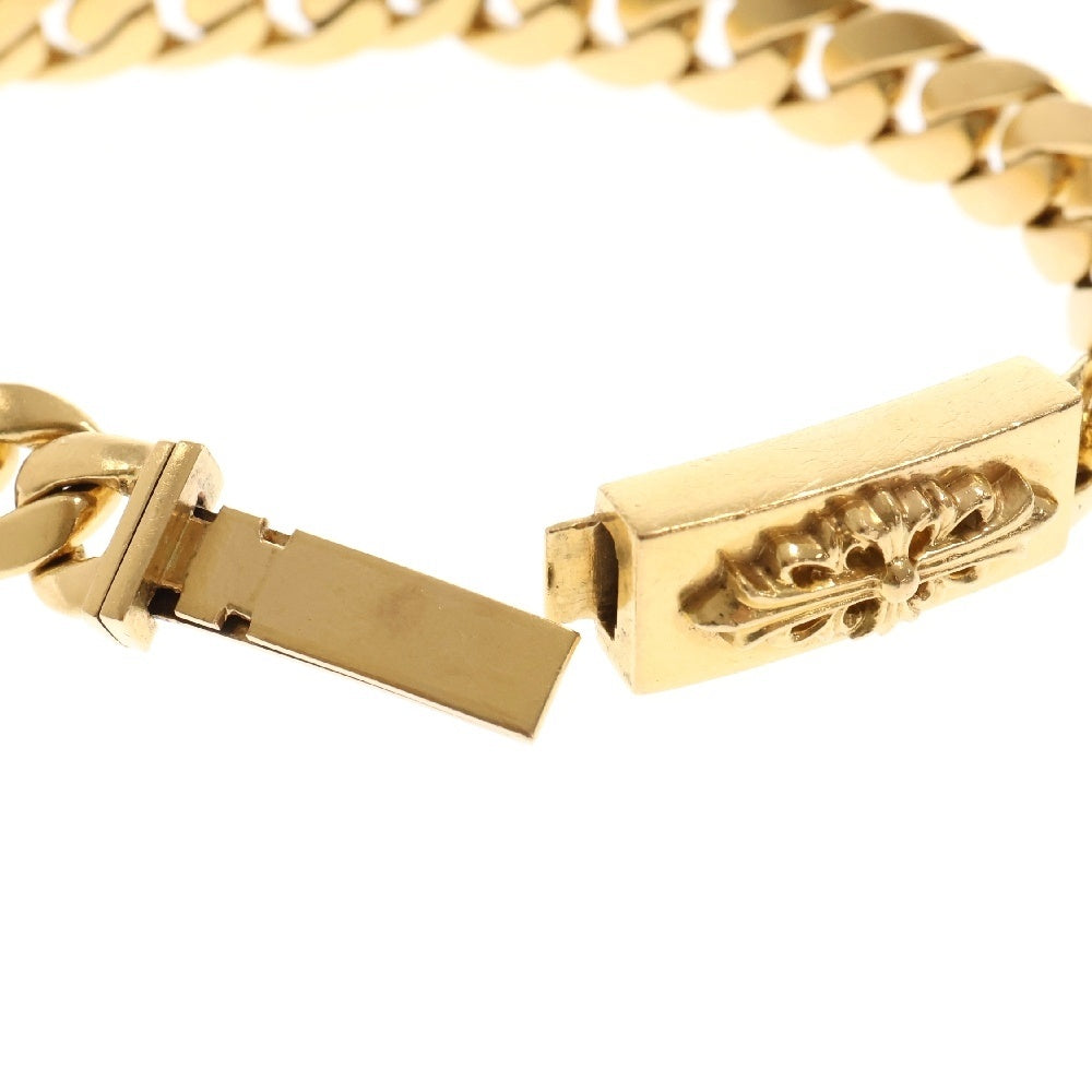 CHROME HEARTS(クロムハーツ) 22K ID BBY FLRL CRS ベイビーIDフローラルクロス ゴールドブレスレット 24LINK