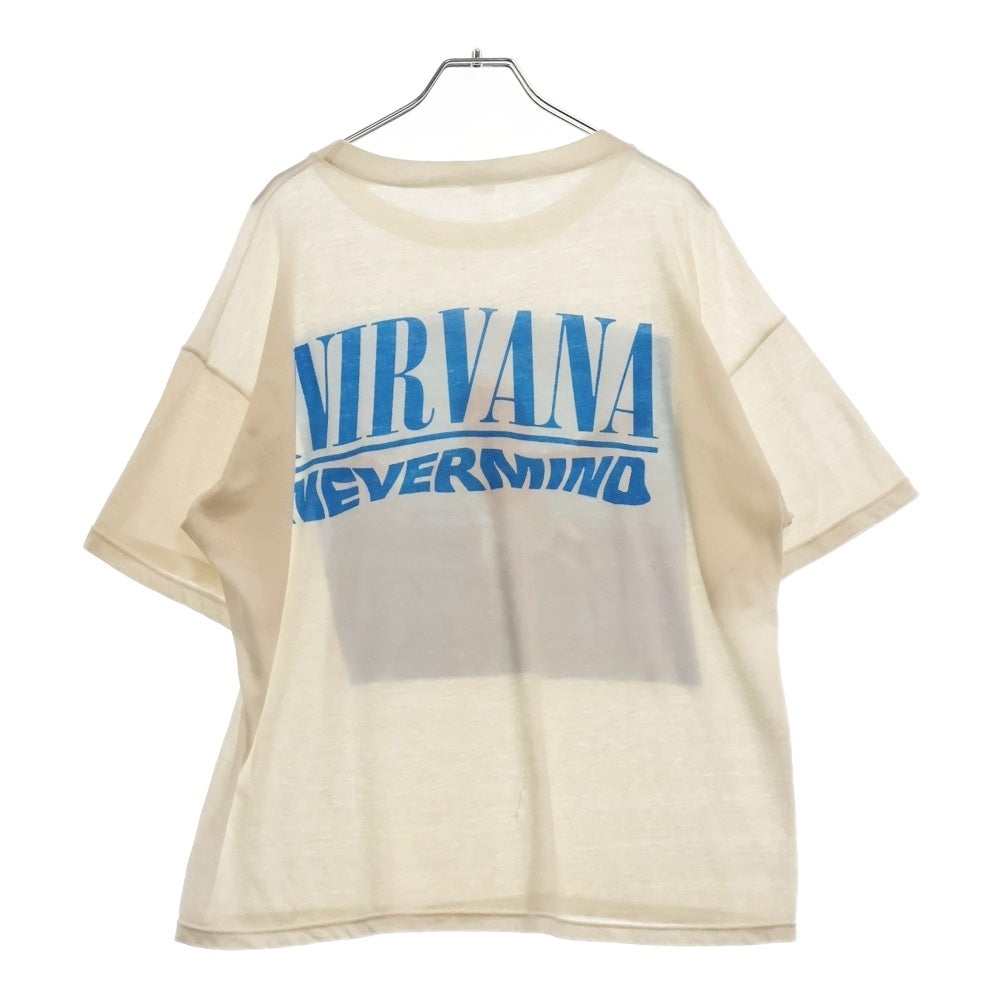 VINTAGE(ヴィンテージ) 90S NIRVANA NEVERMIND BOOTLEG ニルヴァーナ ネバーマインド ブートレグ プリント 半袖Tシャツ ホワイト