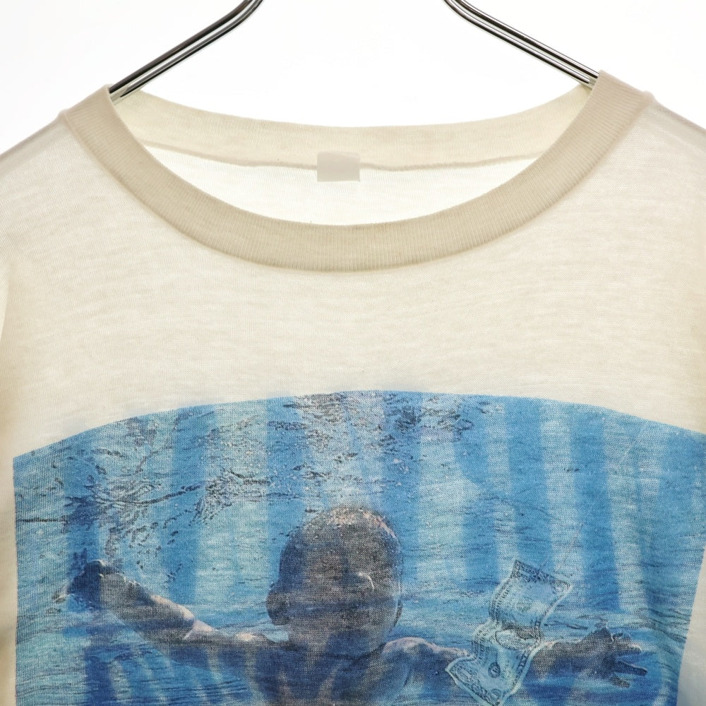 VINTAGE(ヴィンテージ) 90S NIRVANA NEVERMIND BOOTLEG ニルヴァーナ ネバーマインド ブートレグ プリント 半袖Tシャツ ホワイト