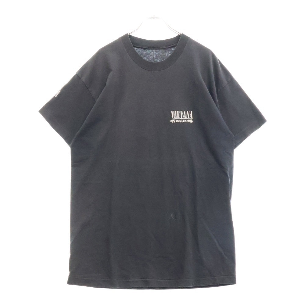VINTAGE(ヴィンテージ) 90S NIRVANA NEVERMIND CD BOX ニルヴァーナ ネバーマインド プリント 半袖Tシャツ ブラック