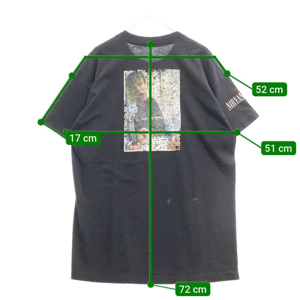 VINTAGE(ヴィンテージ) 90S NIRVANA NEVERMIND CD BOX ニルヴァーナ ネバーマインド プリント 半袖Tシャツ ブラック