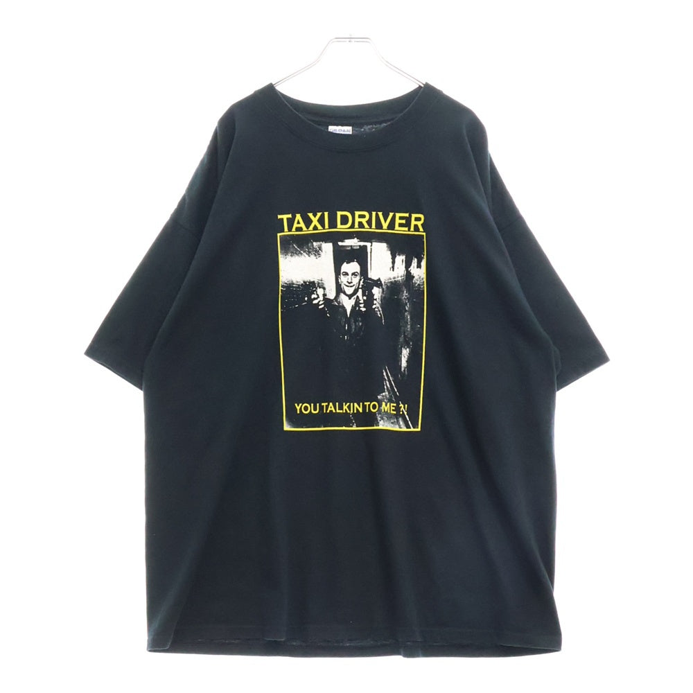 VINTAGE(ヴィンテージ) 90S TAXI DRIVER You Talkin To Me ?! タクシードライバー プリント 半袖Tシャツ ブラック