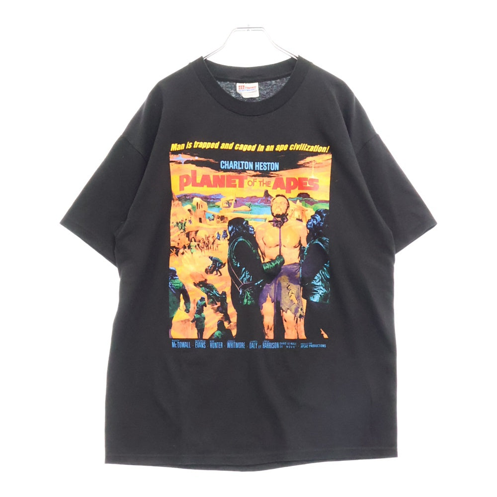VINTAGE(ヴィンテージ) 90s PLANET OF THE APES MOVIE TEE 猿の惑星 Tシャツ 半袖カットソー ブラック