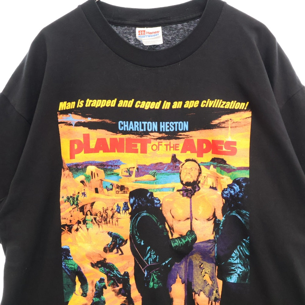 VINTAGE(ヴィンテージ) 90s PLANET OF THE APES MOVIE TEE 猿の惑星 Tシャツ 半袖カットソー ブラック