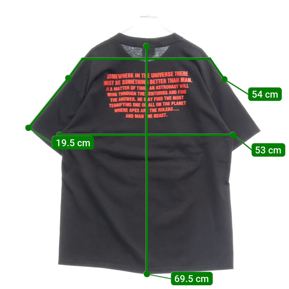 VINTAGE(ヴィンテージ) 90s PLANET OF THE APES MOVIE TEE 猿の惑星 Tシャツ 半袖カットソー ブラック