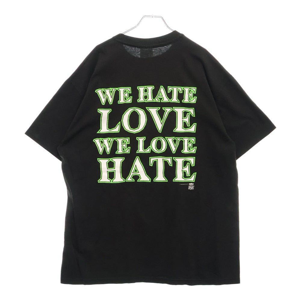 VINTAGE(ヴィンテージ) 90s MARILYN MANSON WE HATE LOVE WE LOVE HATE BACKSTAGE PAAS マリリンマンソン ハンドサイン バックステージパス Tシャツ 半袖カットソー ブラック