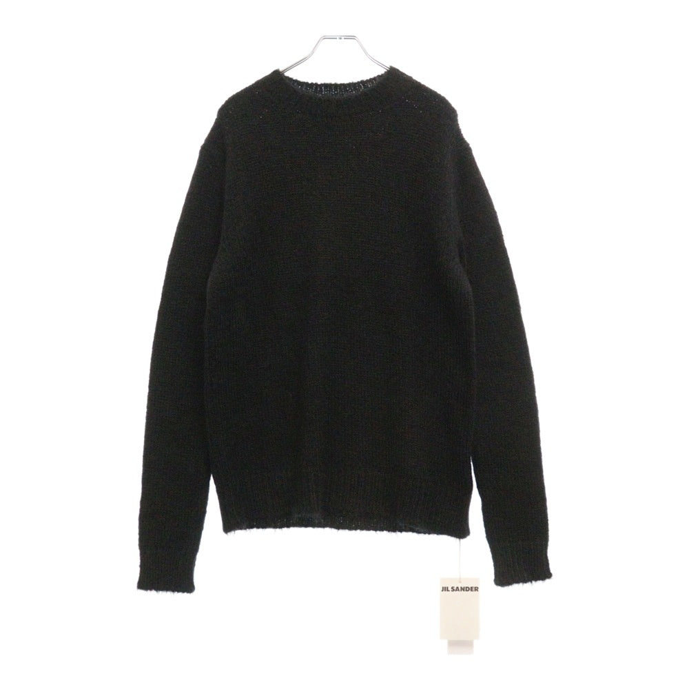 JIL SANDER(ジルサンダー) 24AW ALPACA MERINO WOOL KNITS Sweater J22GP0132 J14628 アルパカ メリノウール ニット セータースウェット ブラック