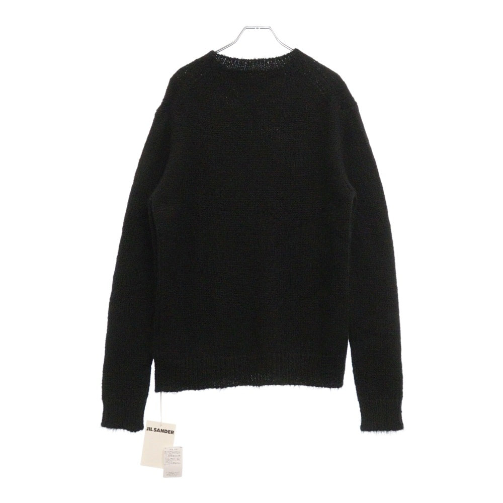 JIL SANDER(ジルサンダー) 24AW ALPACA MERINO WOOL KNITS Sweater J22GP0132 J14628 アルパカ メリノウール ニット セータースウェット ブラック