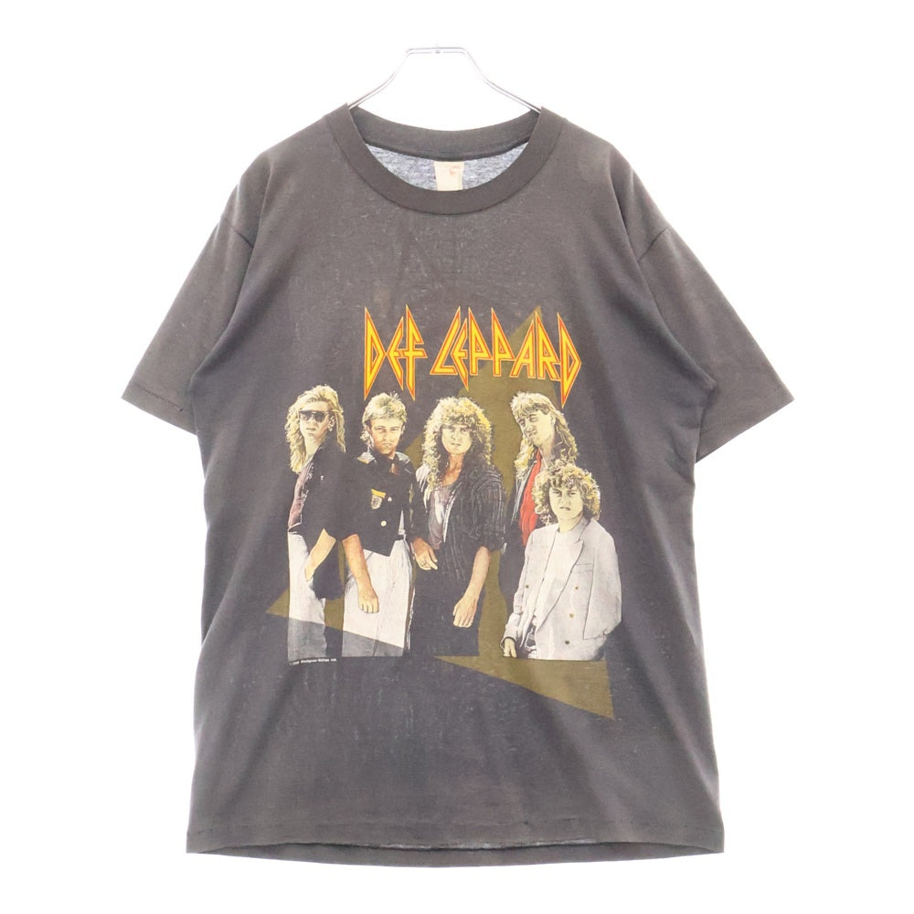 VINTAGE(ヴィンテージ) 80s DEF LEPPARD 1987-88 デフパレード Tシャツ 半袖カットソー ブラック