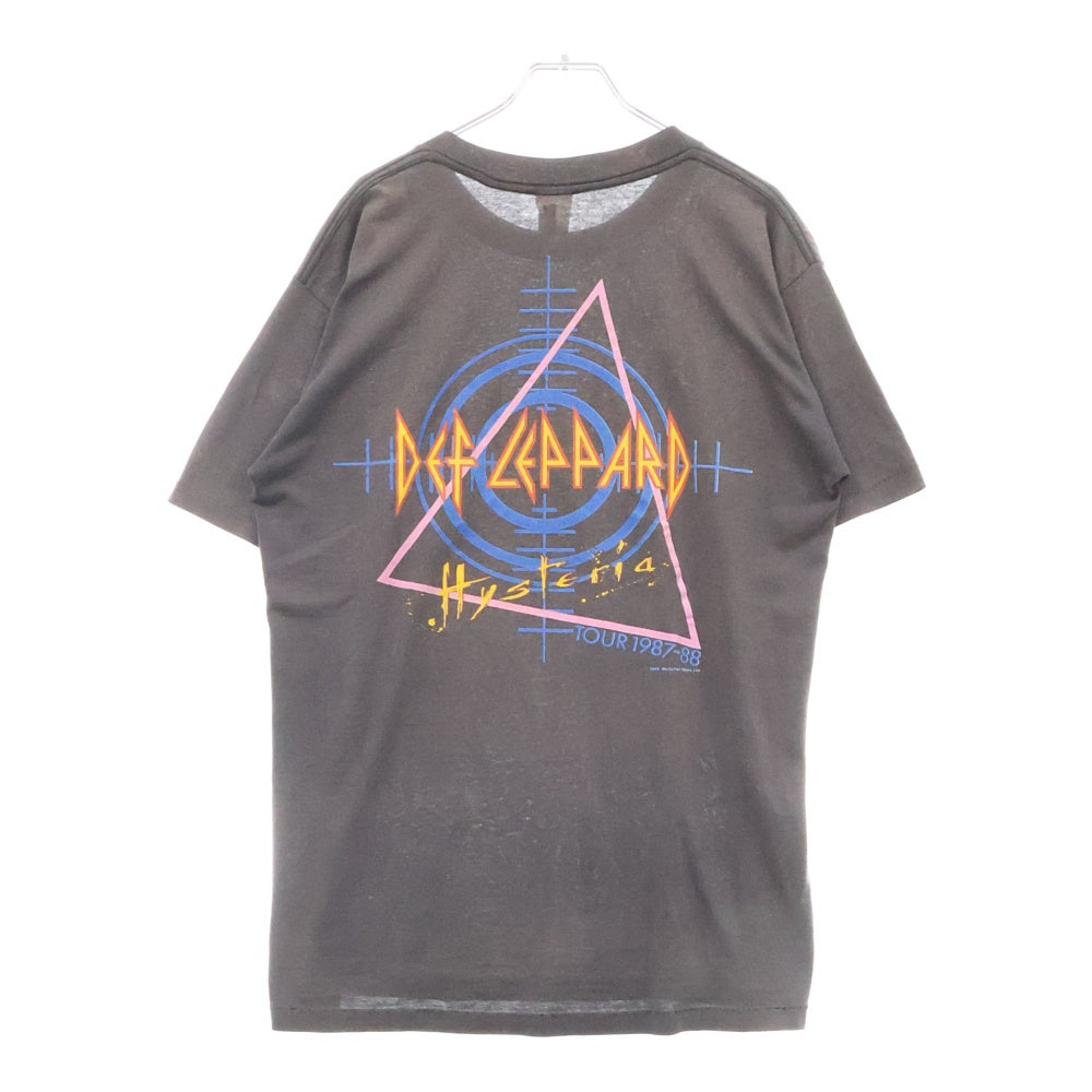 VINTAGE(ヴィンテージ) 80s DEF LEPPARD 1987-88 デフパレード Tシャツ 半袖カットソー ブラック