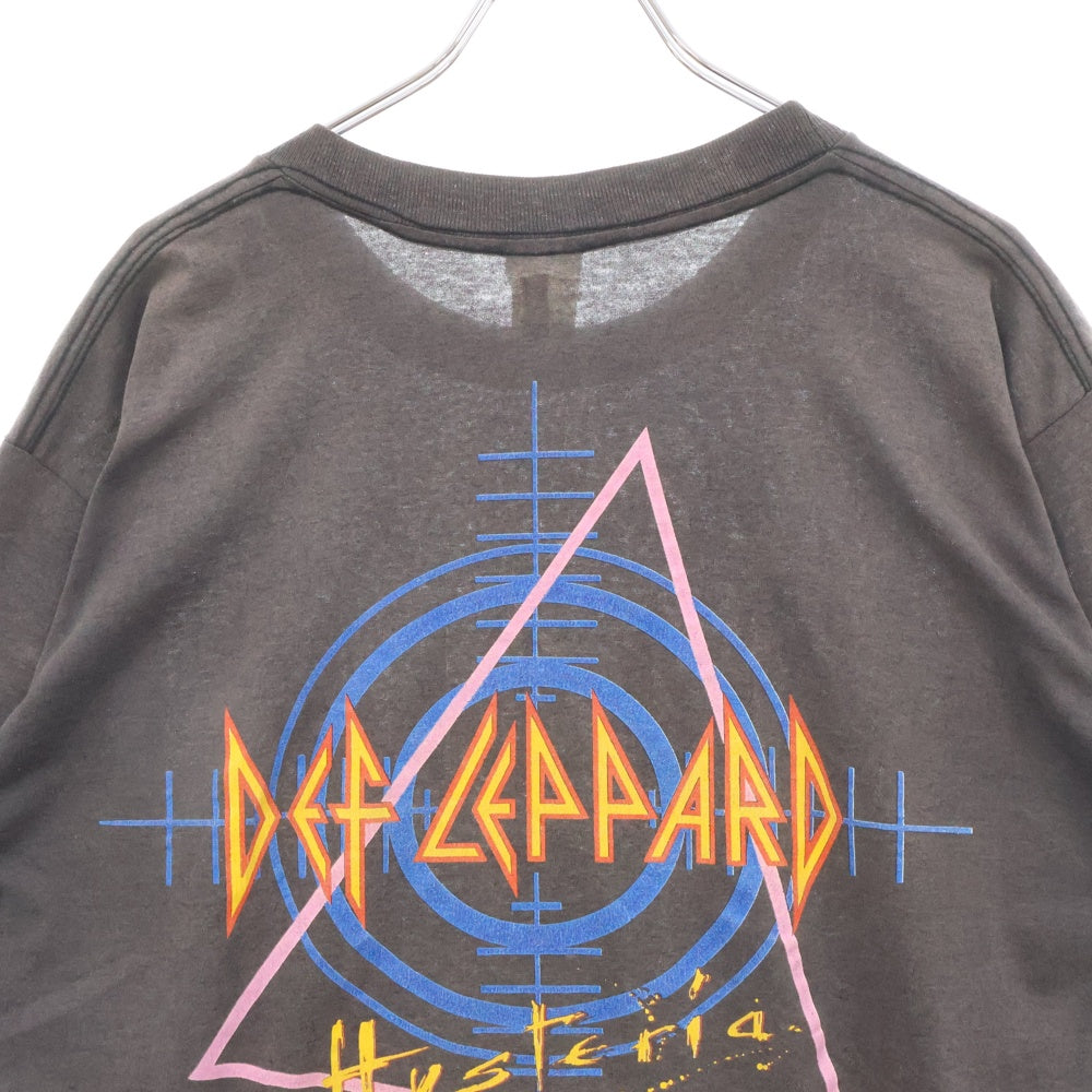 VINTAGE(ヴィンテージ) 80s DEF LEPPARD 1987-88 デフパレード Tシャツ 半袖カットソー ブラック