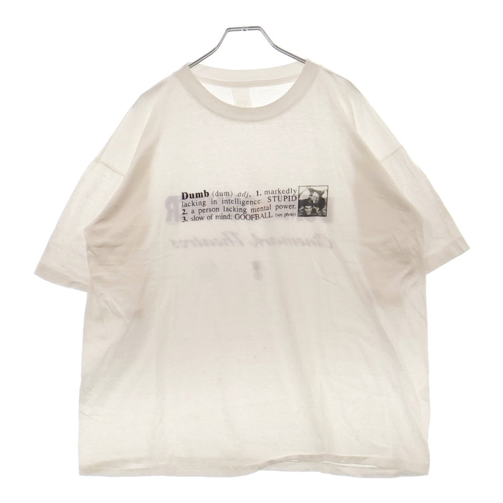 VINTAGE(ヴィンテージ) 90S Dumb and Dumber Jim Carrey ジム・キャリーはMr.ダマー 両面プリント 半袖Tシャツ ホワイト