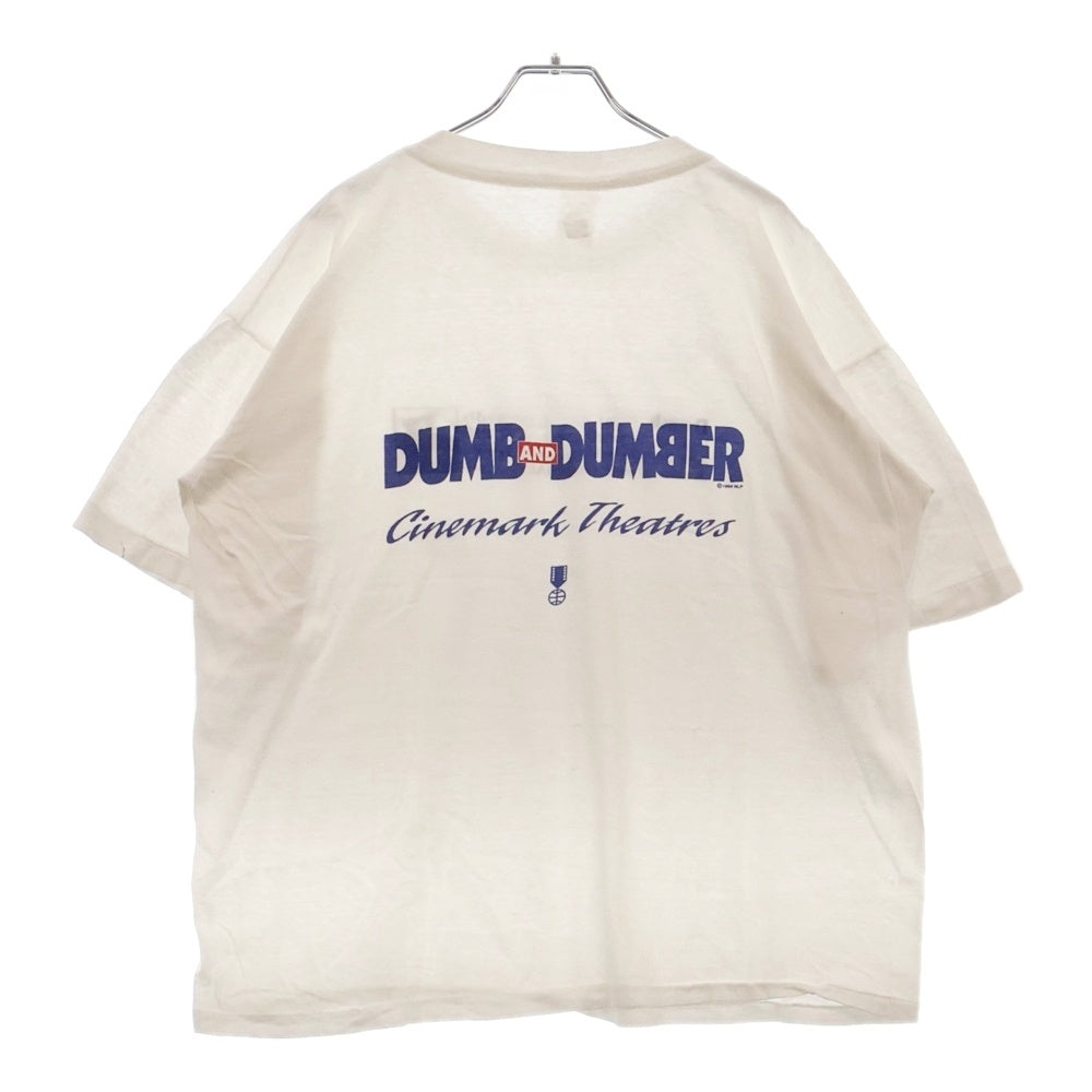 VINTAGE(ヴィンテージ) 90S Dumb and Dumber Jim Carrey ジム・キャリーはMr.ダマー 両面プリント 半袖Tシャツ ホワイト