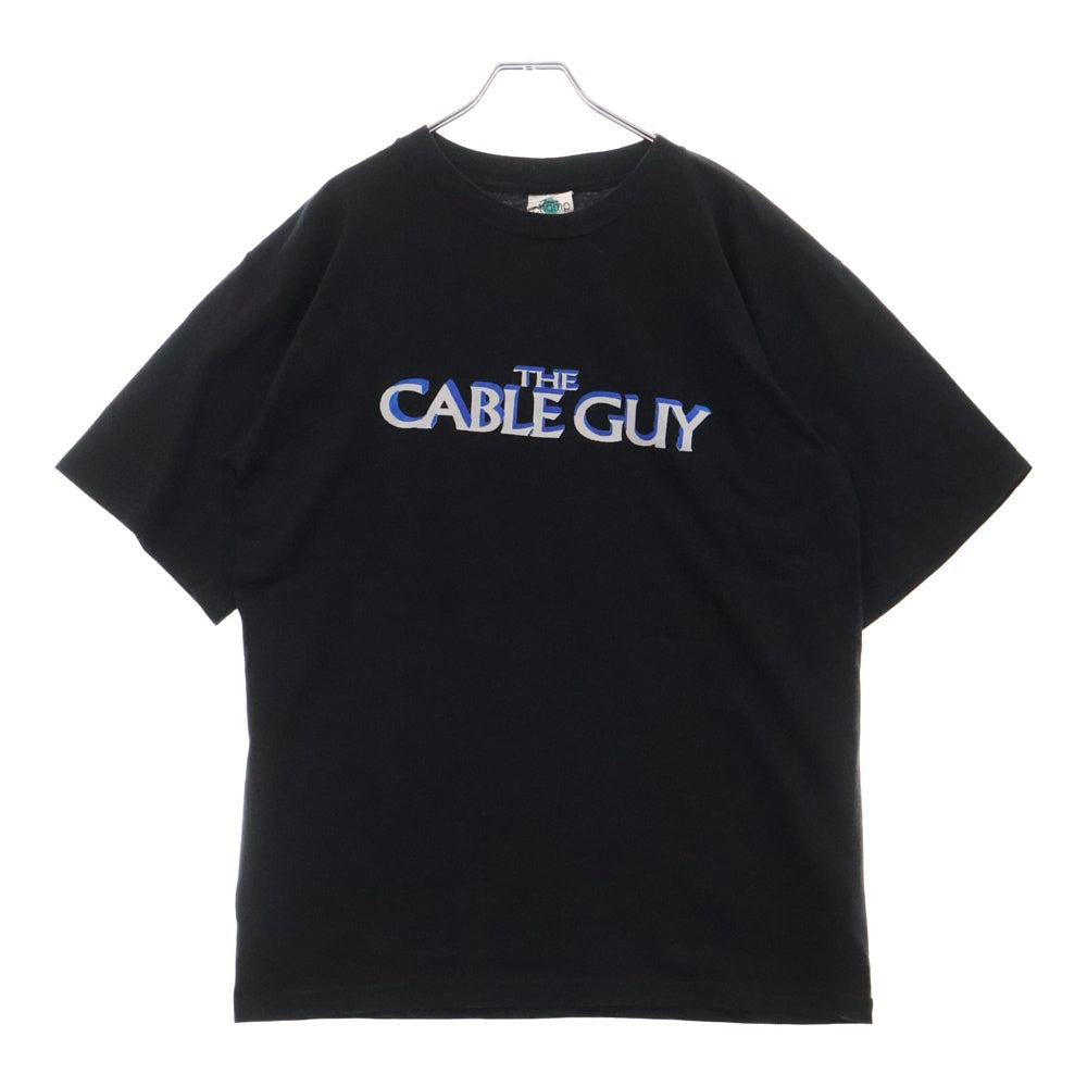 VINTAGE(ヴィンテージ) 90S The Cable Guy Jim Carey GET WIRED TODAY 1996 ジムキャリー 両面プリント 半袖Tシャツ ブラック
