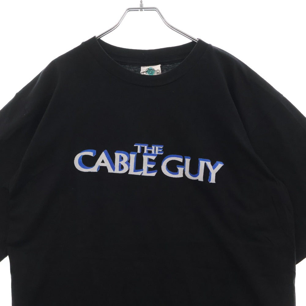 VINTAGE(ヴィンテージ) 90S The Cable Guy Jim Carey GET WIRED TODAY 1996 ジムキャリー 両面プリント 半袖Tシャツ ブラック