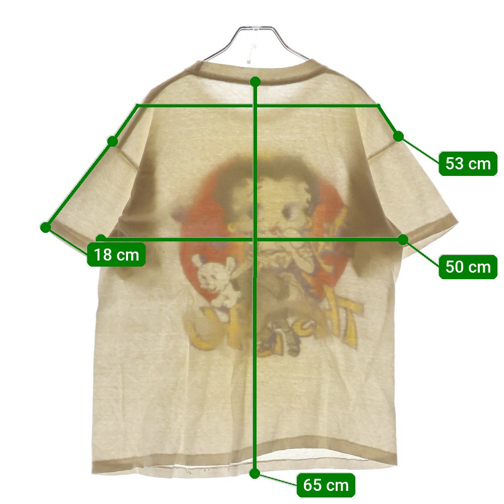 VINTAGE(ヴィンテージ) 90s BETTY BOOP TEE ベティブープ フロントプリント半袖Tシャツ カットソー ホワイト