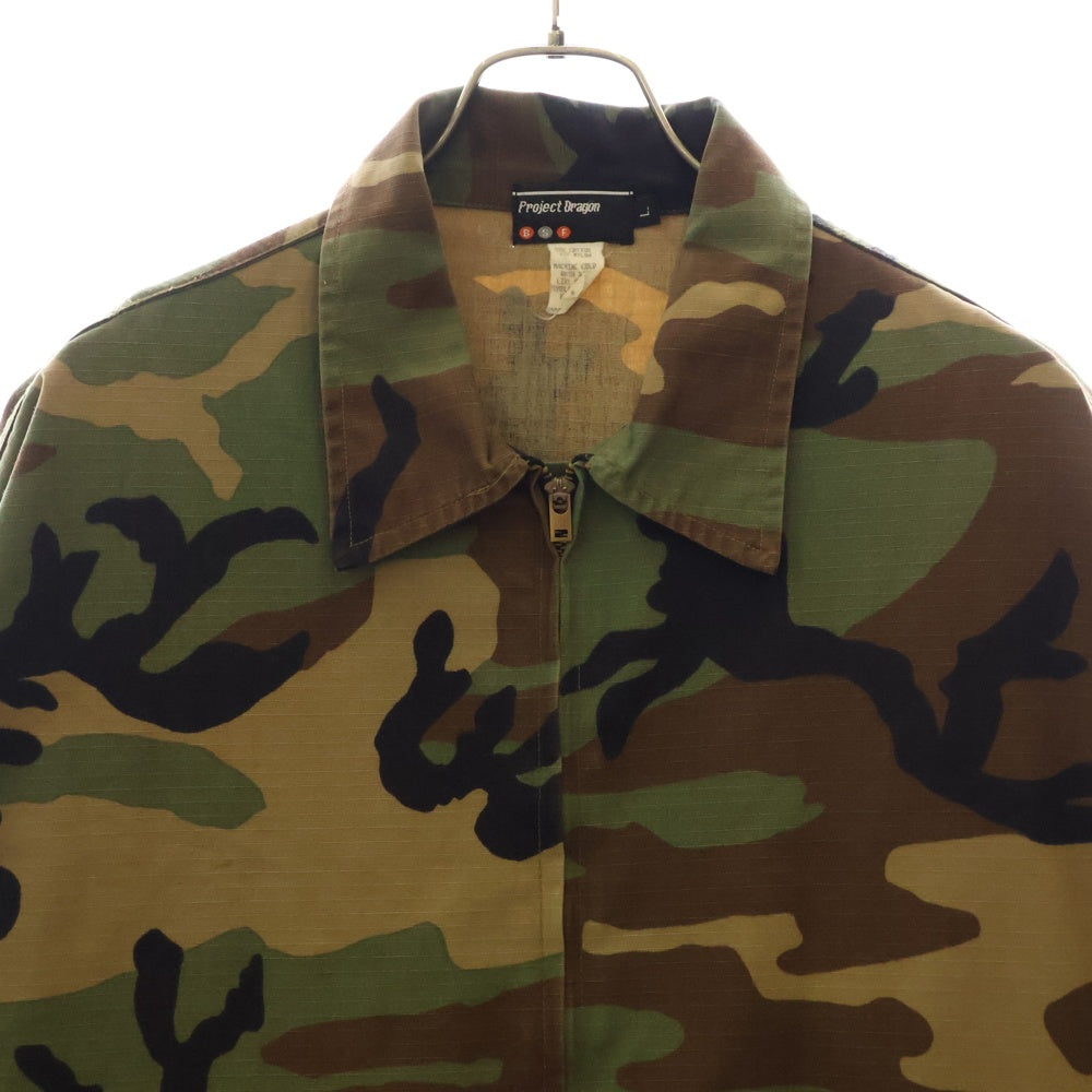 VINTAGE(ヴィンテージ) 90S Project Dragon ジップアップ カモフラ BDU ジップアップジャケット グリーン
