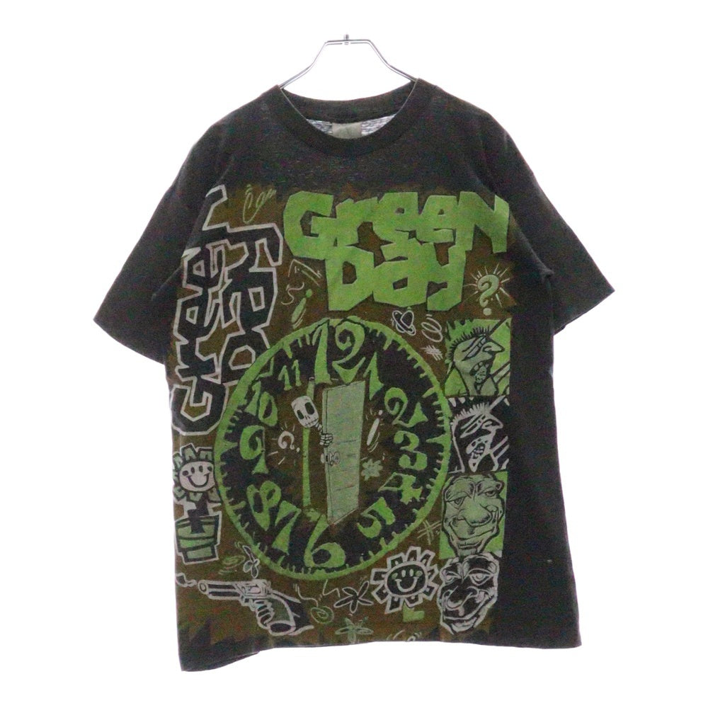 VINTAGE(ヴィンテージ) 90s GREEN DAY BOOTLEG TEE グリーンデイ ブートレグ 両面プリント半袖Tシャツ カットソーブラック