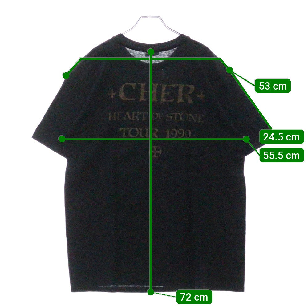 VINTAGE(ヴィンテージ) 90s CHER HEART OF STONE シェール Tシャツ 半袖カットソー ブラック