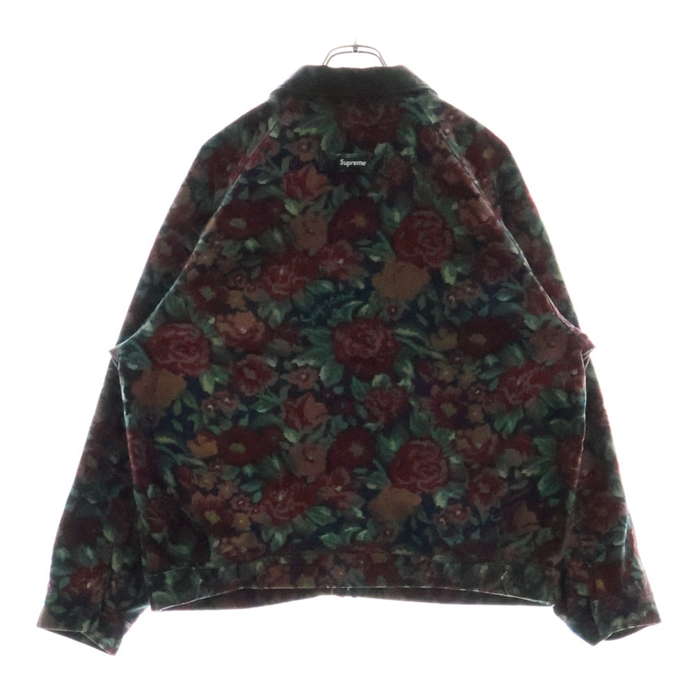 SUPREME(シュプリーム) 20AW Leather Collar Work Jacket レザーカラー フラワーワークジャケット マルチカラー