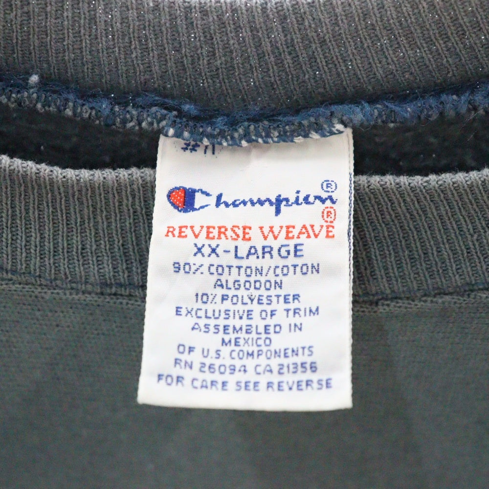 CHAMPION(チャンピオン) 90S VINTAGE REVERSE WEAVE リバースウィーブ 目あり クルーネックスウェット ネイビー