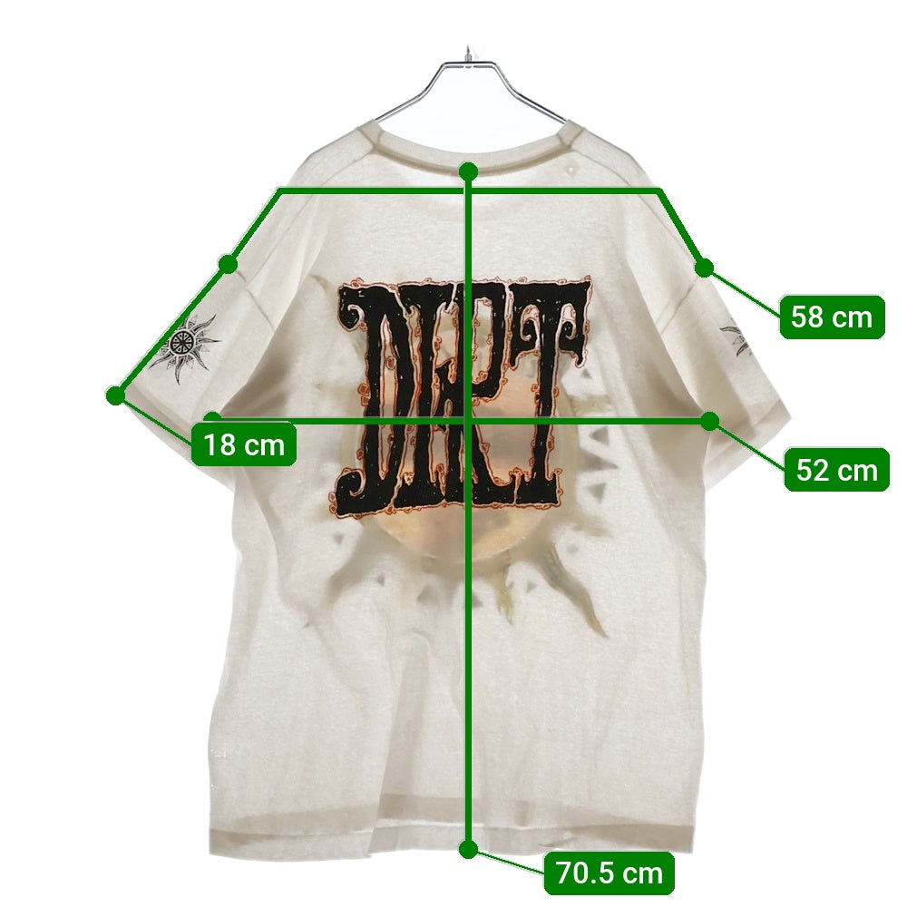 VINTAGE(ヴィンテージ) 90S ALICE IN CHAINS DIRT アリスインチェイン 両面プリント半袖Tシャツ ホワイト