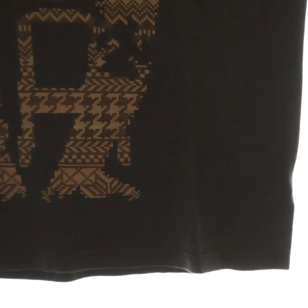 NUMBER (N)INE(ナンバーナイン) 02AW Archive アーカイブ ジョージ期 ジョージハリスン プリント 半袖Tシャツ ブラウン