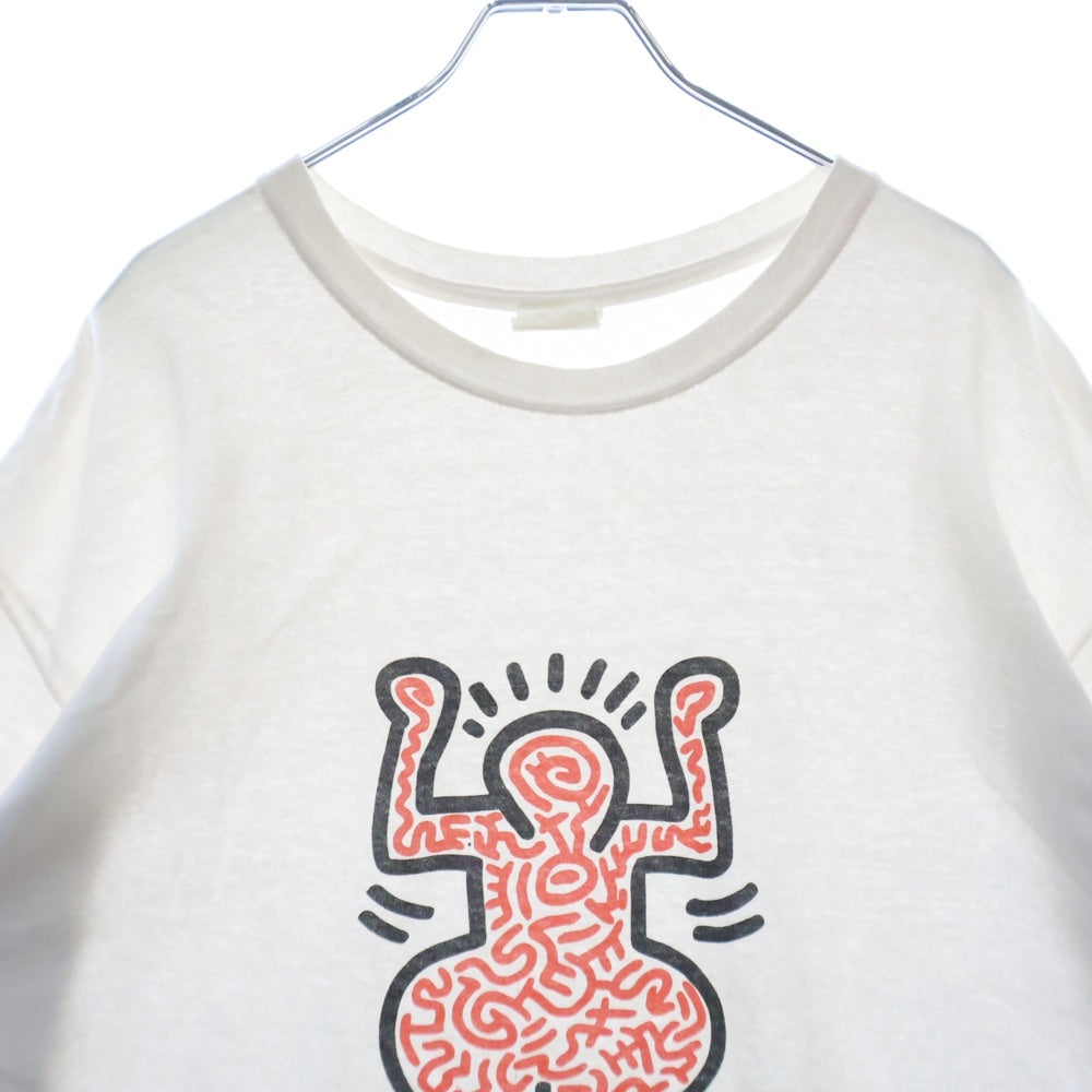 VINTAGE(ヴィンテージ) 00s KEITH HARING TEE キースヘリング フロントプリント半袖Tシャツ カットソー ホワイト