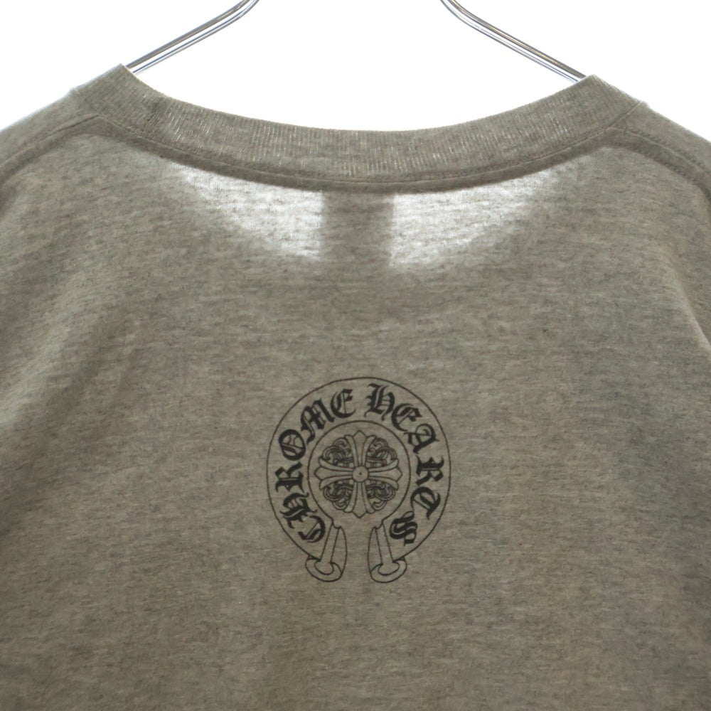 CHROME HEARTS(クロムハーツ) OLD OLD Dagger logo L/S Tee オールドモデル ダガーロゴプリント長袖Tシャツ 長袖カットソー グレー